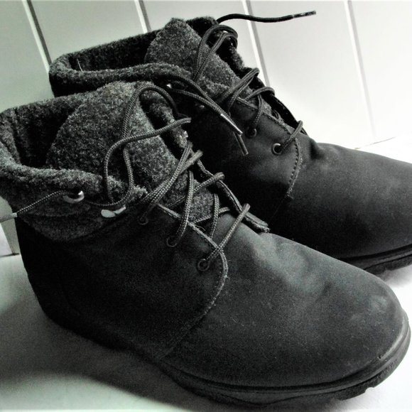 Toe Warmers Shoes - Toe Warmers Black Ankle Winter Boots 9W